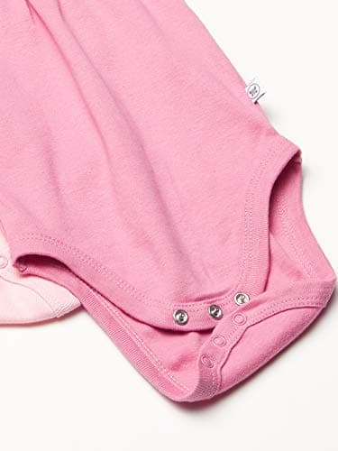 HonestBaby Cami Bodysuits One-piece 100% Organic Cotton for Baby Girls, Pink Ombre, 24 Months - Image 3