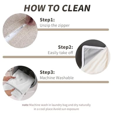 160.6" Cloud Couch Modular Sectional Sofa for Livingroom,Oversized Convertible Sofa with Storage Ottomans,6 Seat Wide Couches,Cushion Covers Removable (Khaki, 6 Seater) - Image 7