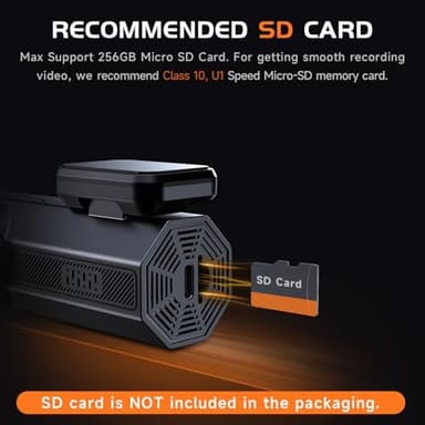 2.5K Dash Cam for Cars, VEEMENT Car Dash Cam Front - Image 6