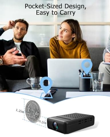 beturnown Mini Security Camera, Nanny Cam with 180°Rotating Lens, Free Cloud & SD Storage, 4K WiFi Wireless Surveillance, No WiFi Recording, Motion Detection, Auto Night Vision - Image 2