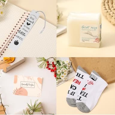 DHQH Teacher Appreciation Gifts for Women, Mother‘s Day Gifts Ideas from Coworker Funny 11oz Teacher Coffee Mug Socks Thank You Box Set for New Teachers - Image 5