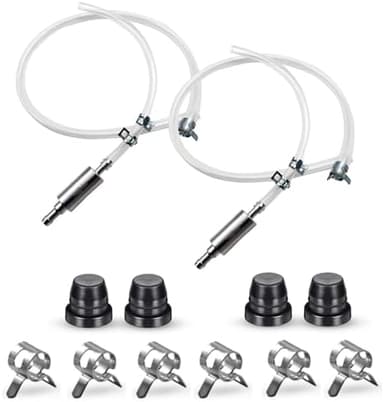 Brake Bleeder Hose - One Way Check Valve Tube Bleeding Tool Kit for Car Motorcycle Clutch, Universal Brake Fluid Bleeder Kit for Hydraulic Brake System, Soft Tube with Metal Clips(2pcs - Image 3