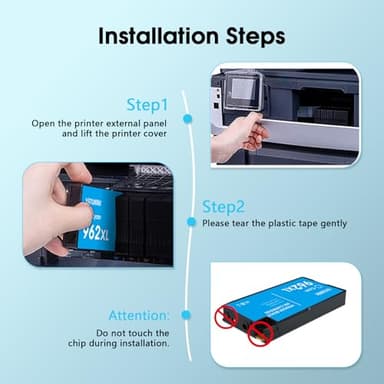 YATUNINK 962XL Ink Cartridges Combo Pack Compatible for HP 962 Ink Cartridges Works with HP Officejet Pro 9015/9015e 9025/9025e 9020/9020e 9018/9018e 9010/9010e OfficeJet 9012/9012e (BK C M Y) - Image 6