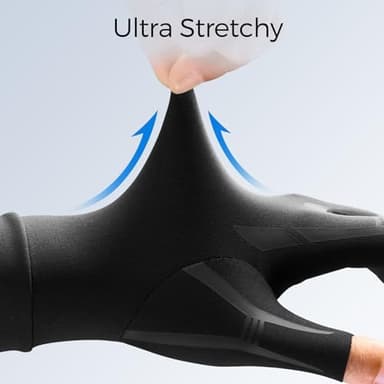 FREETOO All-Around Compression Arthritis Gloves for Women for Pain, Carpal Tunnel Relief Gloves for Men, Hand Compression Gloves for Crocheting, Rheumatoid Arthritis. Fit Palm 7.3‘’-8.3‘’ Black M - Image 6