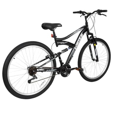 WEIZE Mountain Bike, 27.5 inch Outdoor Cycling Bike, 18-Speed/High-Carbon Steel/Dual Full Suspension, Adjustable Ergonomic Seat for Men Women Adult, MTB Bicycle with Suspension Fork, Matte Black - Image 7
