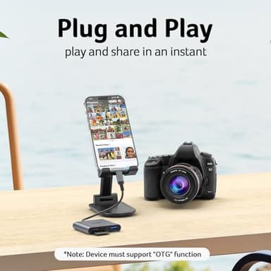 Acer SD Card Reader USB C, 3 in 1 Memory Card Reader with Dual Slots & USB 3.0, Micro SD Card Adapter for iPhone 16/15 Compatible with Camera, Android, MacBook Pro/Air, Laptop - Image 4