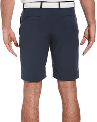PGA TOUR Men's Standard Flat Front Horizontal Textured Golf Shorts, Deep Navy HTR, 32 - Image 2