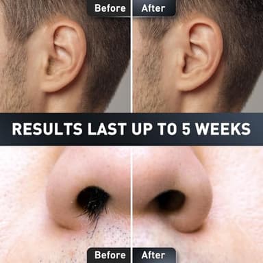 Azang Nose Wax Kit Men 100g Wax USB Fast Heat Smart Constant Temp 12 Nose Hair Sticks 3 Silicone Pots Travel Size Unisex Suitable for Different Body Parts - Image 6