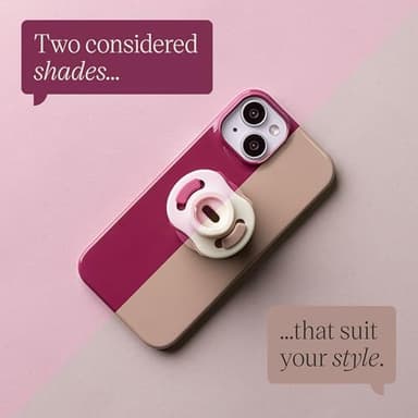 Tommee Tippee Limited Edition StayPut Pocket, Includes Ultra-Light StayPut Pacifier and Microwave Sterilizer Case, BPA-Free Silicone, 0-6 Months, Grape and Blush - Image 7