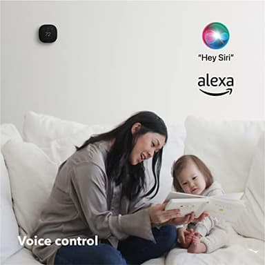ecobee Smart Thermostat Premium with Smart Sensor and Air Quality Monitor - Programmable Wifi Thermostat - Works with Siri, Alexa, Google Assistant - Image 8