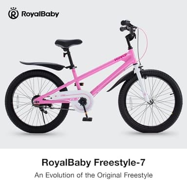 Royalbaby Freestyle 7 Kids Bike 20 Inch Wheel Teens Bicycle Girls Ages 6-10 Years, Kickstand and Water Bottle Included, Pink - Image 3