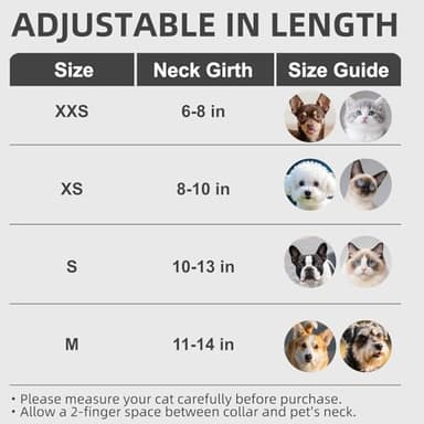 PUPTECK Basic Adjustable Cat Collar with Bling Diamond and Double Bells, for Kitten and Small Puppy, Fashion and Shining Dog Rhinestone Collars, 8-10in, Black - Image 6