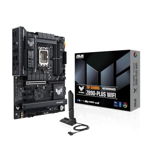 ASUS TUF Gaming Z890-PLUS WiFi Z890 LGA 1851 ATX Motherboard, Intel® Core™ Ultra Series 2 Ready, Advanced AI PC-Ready, 16+1+2+1 Stages, DDR5, PCIe® 5.0, Thunderbolt™ 4 Type-C®, 4X M.2, Wi-Fi 7, 2.5Gb - Image 1