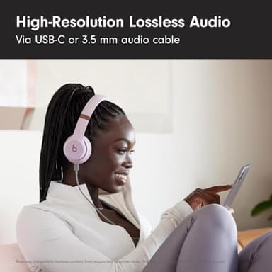 Beats Solo 4 - Wireless Bluetooth On-Ear Headphones, Cloud Pink (Renewed Premium) - Image 5