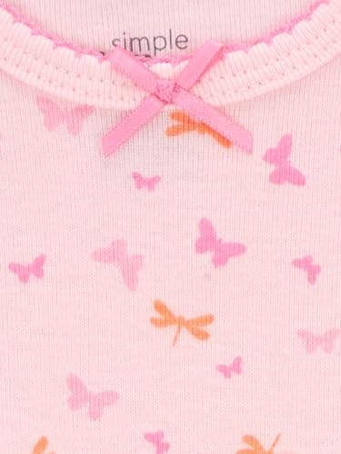 Simple Joys by Carter's Baby Girls' Cotton Sleeper Gown, Pack of 3, Pink/Mint Green/White, 0-3 Months - Image 3