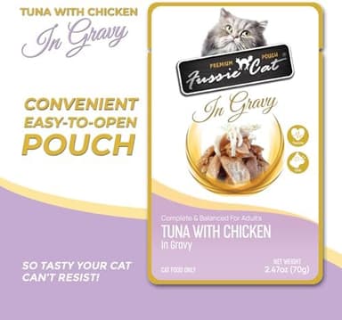 Fussie Cat Premium Tuna w/Chicken in Gravy - Image 4