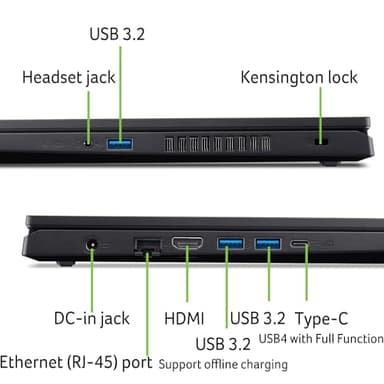 acer Nitro V Gaming Laptop | AMD Ryzen 5 7535HS Hexa-Core Processor | NVIDIA GeForce RTX 4050 Laptop GPU | 15.6" FHD IPS 144Hz Display | 8GB DDR5 | 512GB SSD | WiFi 6 | Backlit KB | ANV15-41-R5N6 - Image 5