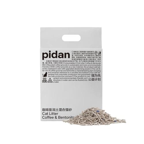 pidan Tofu Cat Litter with Recycled Coffee Grounds,Clumping,Flushable,Ultra Absorbent and Fast Drying, 100% Natural Ingredients Litter,Really Dust-Free,Less Scattering (5.3lb×1bag) - Image 1