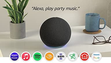 Like-New Amazon Echo (newest model), Alexa speaker with premium sound, Ideal for large bedrooms, living rooms and kitchens, Charcoal - Image 8