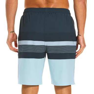 HODOSPORTS Mens Swim Trunks with Compression Liner 9 Inch Quick Dry Swim Shorts with Pockets Swim Suit - Image 3