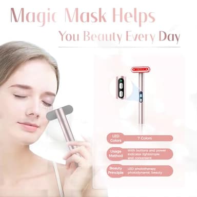 Red-Light-Therapy-for-Face, 7 in 1 LED Light Therapy Eye Equipment for Skin Care at Home Red Light Therapy Face Massager Skin Rejuvenation Light - Image 4