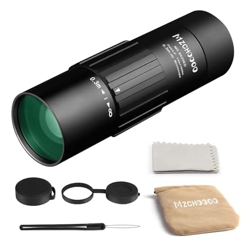 Monocular Telescope, 8x25 High Power, Waterproof Compact Scope with Accessories, Black