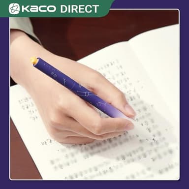 Kaco FIRST Gel Ink Pens, Pack of 2 Pieces Cute Heart Pen Set with Extra 4 Black Refills Holiday Gifts (2 Purple) - Image 4