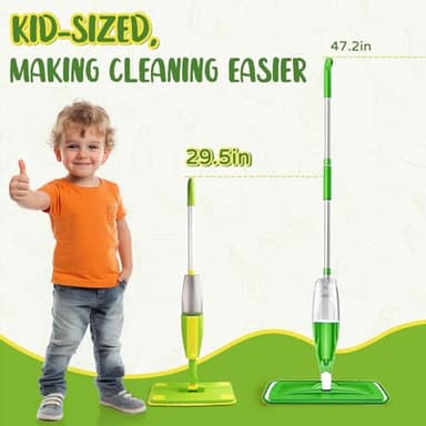 Toddler Spray Mop-Montessori Toys Mini Size Cleaning Mini Mop That Really Spray -Kid Pretend Play Toys Gift for Toddlers Girls Boys - Image 8