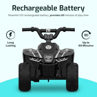 Gotrax RT1 Ride on Toys for Toddlers 1.5-4, Safe 12V Lead-acid Battery up to 80 Minutes, Forward/Reverse 2 Gears, Max 1.5MPH Speed&8" Big Tire, Electric Vehicle ATV Car Best Gift for Age1.5–4 Boy Girl - Image 6