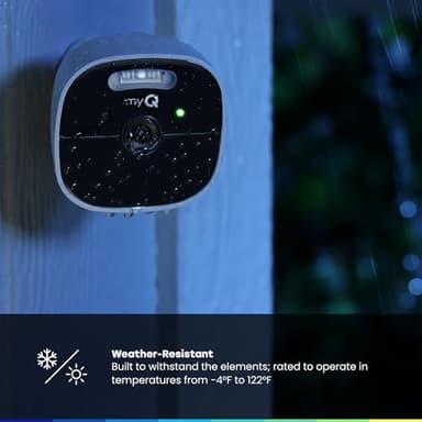 CHAMBERLAIN myQ Outdoor Battery Camera | 2K Camera, Color Night Vision, Spotlight, Motion Alerts, Live View with Two-Way Talk, Wireless, Weather-Resistant, Outdoor, White - Image 8