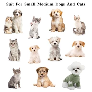 Yaopelky Dog Sweatshirt for Small Medium Dogs Warm Pet T Shirt Dog Clothes with Heart Print Cat Puppy Outfit Doggie Sweatshirts for Teddy,Chihuahua Schnauzer (Green, Large) - Image 6