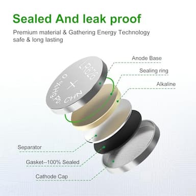 kunying AG4 LR626 Battery 25 Pack, Long-Lasting LR626/L626 /SR626 /377 /SR626SW Batteries Coin Cells for Watches Calculators Toys - Image 5