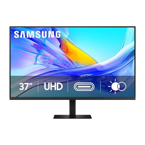 Samsung 37-inch ViewFinity S8 (S80UD) 4K UHD HDR10 High Resolution Monitor, USB-C, Height Adjustable Ergonomic Stand, Built-in KVM Switch, Advanced Eye Care, LS37D800UANXZA, 2025 - Image 1