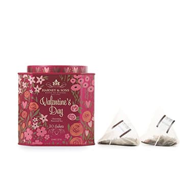 Harney & Sons Valentine's Day Tea, Black tea w/Chocolate and Rosebuds, Red, 30 Count - Image 2