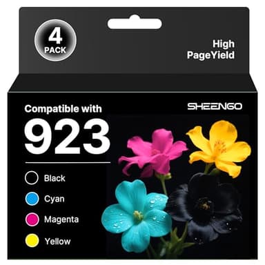 923 Ink Cartridges for HP Printers Replacement for HP Ink 923 923XL 923e Use with OfficeJet Pro 8135e 8130e 8139e 8138e 8122e 8120 8124e 8125e 8130 8132e 8134e Printer (Black Cyan Magenta Yellow) - Image 1