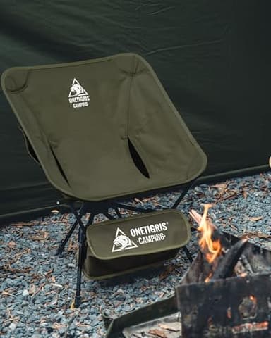 ONETIGRIS Tigerblade Camping Chair, Lightweight Folding Backpacking Hiking Chair, Compact Portable 330 lbs Capacity - Image 2