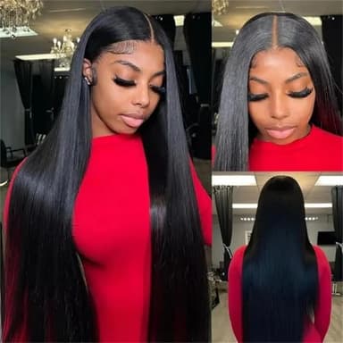 12A Human Hair Bundles 18 20 22 24 Inch 4 Straight Bundles Human Hair 100% Unprocessed Brazilian Remy Virgin Hair Extensions Raw Quick Weave Sew In Glossy Billion Hair Bundles Natural Black - Image 9