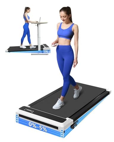 Walking Pad with Incline,2 in 1 Walking Pad Treadmill for Walking and Running, Under Desk Treadmill 5% Incline for Home/Office with LED Display - Image 1