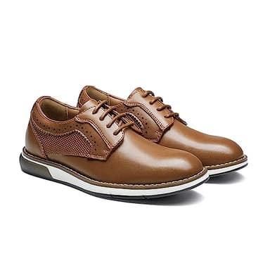 Bruno Marc Boy's Casual Dress Oxford Comfort Uniform Formal Sneaker Shoes,Size 10 Toddler,Brown,SBOX2352K - Image 3