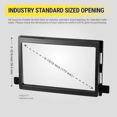 Scosche HA1700B Double DIN Radio Installation Dash Kit Compatible with Select 2005-10 Honda Odyssey - 2 Din Aftermarket Car Stereo Install Kit Radio Bracket - See Fit Guide in Images for Vehicle List - Image 6