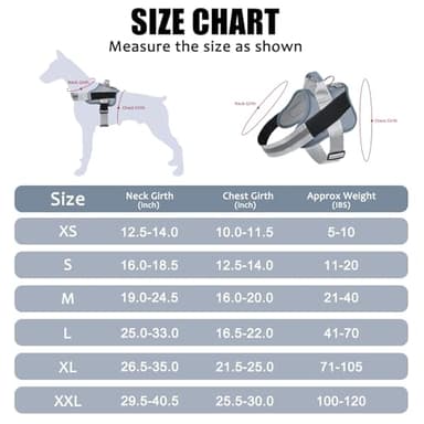 Bolux Dog Harness, No-Pull Reflective Dog Vest, Breathable Adjustable Pet Harness with Handle for Outdoor Walking - No More Pulling, Tugging or Choking (Blue, M) - Image 4