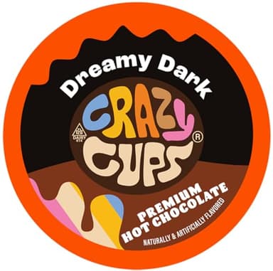 Crazy Cups Dreamy Dark Chocolate Hot Chocolate Pods for Keurig K Cups Brewers, Single Serve Dark Hot Cocoa Pods, 22 Count - Image 2