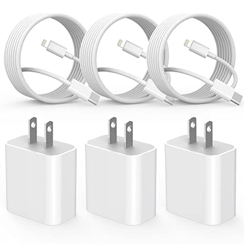 Fast Charger iPhone,i Phone Charge Cable,3Pack iPhone Charger Fast Charging 6Foot Phone Charging USB C Charge Adapter 6FT Type C to Lightning Cable for iPhone 14 Pro Max/14 Plus/13/12 Mini/11/10/XS/SE - Image 1