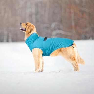 Geyecete Dog Winter Warm Coat Jacket, Windproof Snowproof, Pet Outdoor Jacket for Small to Large Dogs - Blue - XS - Image 5