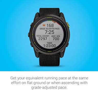 Garmin Enduro™ 3 – 51 mm, Solar, Sapphire, Ultraperformance GPS Smartwatch, Extreme Battery Life, Detailed Mapping, Built-in LED Flashlight, Carbon Gray DLC Titanium with Black UltraFit Nylon Strap - Image 6