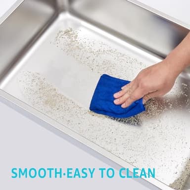 EGMEHOAD Stainless Steel Litter Box -6in High Sided,XL Metal Cat Litter Box for Big Cats Easy to Clean, Cat LitterBox Metal Pet Toilet for Adult Big Cats,Non Stick, No Smell,23.6"x15.8"x6" - Image 5