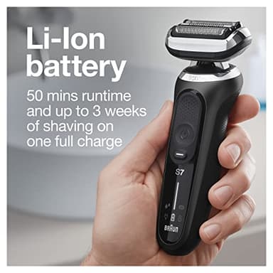 Braun Series 7 7085cc Flex Rechargeable Wet & Dry Men's Electric Shaver with Clean & Charge Station, Stubble & Beard Trimmer - Image 5