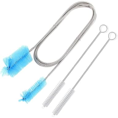 CTWHA 1 Set Spring Brush Suction Pipe Brush Aquarium Cleaning Brush U Shape Pipe Brush Stainless Steel Spring Cleaning Pipe Double Head Flexible Hose Brush For Aquarium Lily Tube Drainage Brush - Image 3