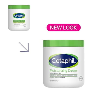 Cetaphil Face & Body Moisturizer, Hydrating Moisturizing Cream for Dry to Very Dry, Sensitive Skin, NEW 20 oz, Fragrance Free, Non-Comedogenic, Non-Greasy (Packaging May Vary) - Image 2