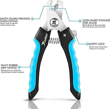 Candure Dog Nail Clippers and Trimmer with Safety Guard to Avoid Over-Cutting Toe Nails Professional Grooming Pet Nail Clipper with Nail File for Small Medium-Large Breeds - Image 3